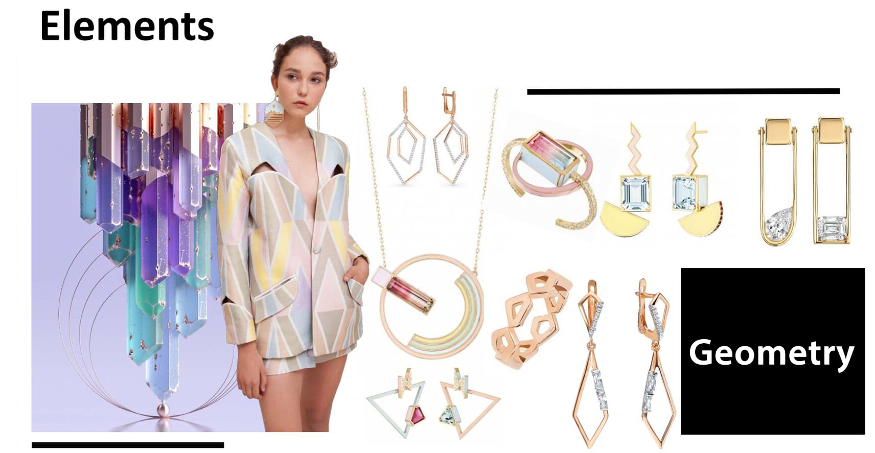 Irregular geometrical figure has design feeling very much , and it is a kind of fashion trend at present .