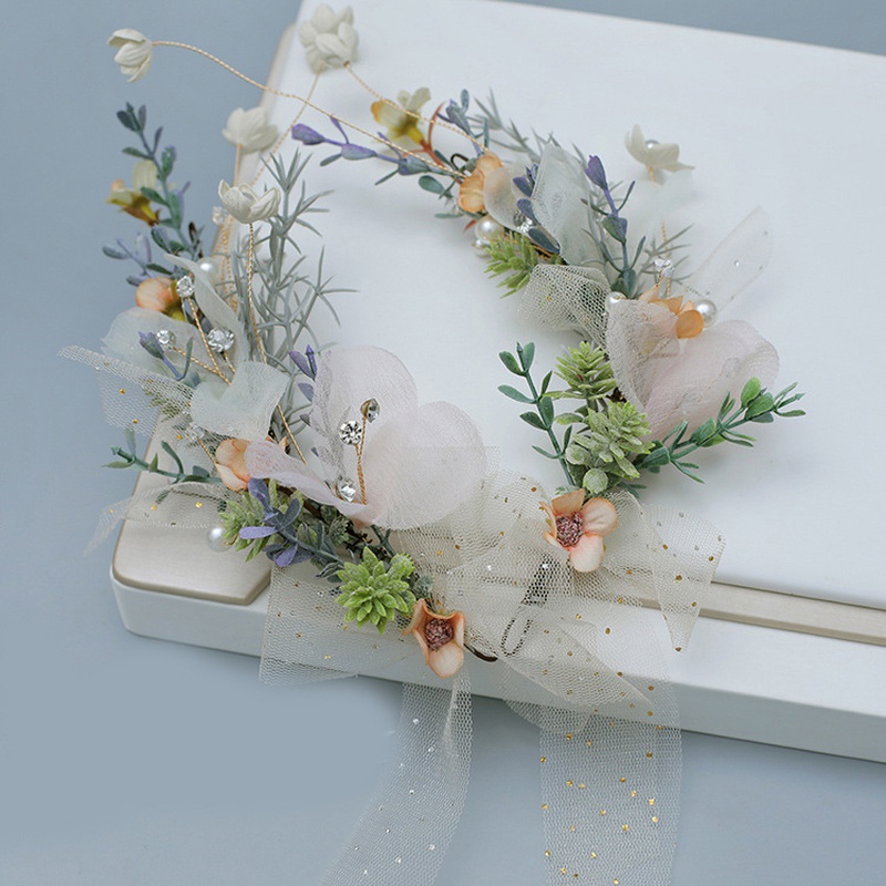 fashion new bridal flower headband NHMAL699249