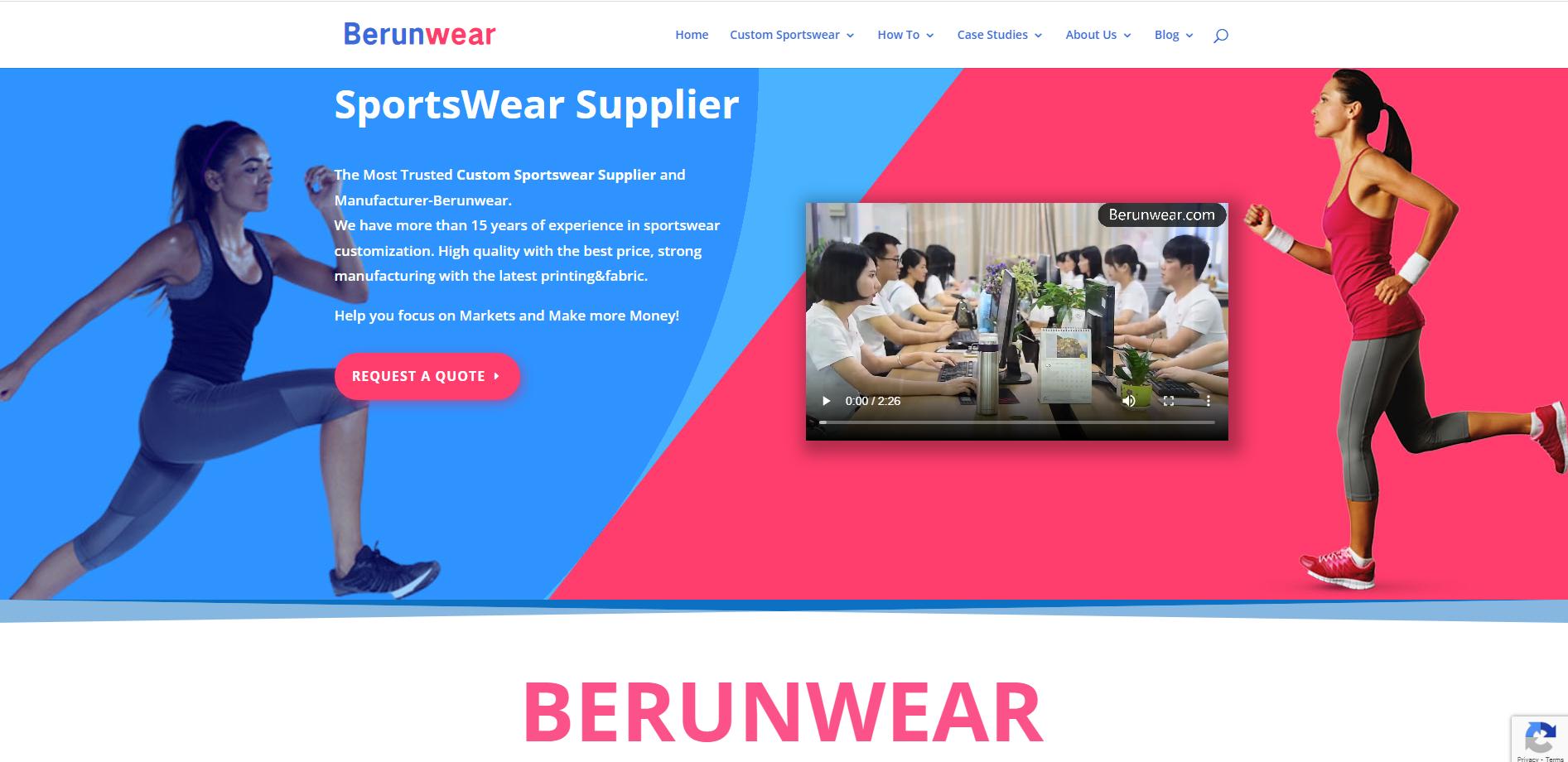 berunwear sportwear supplier