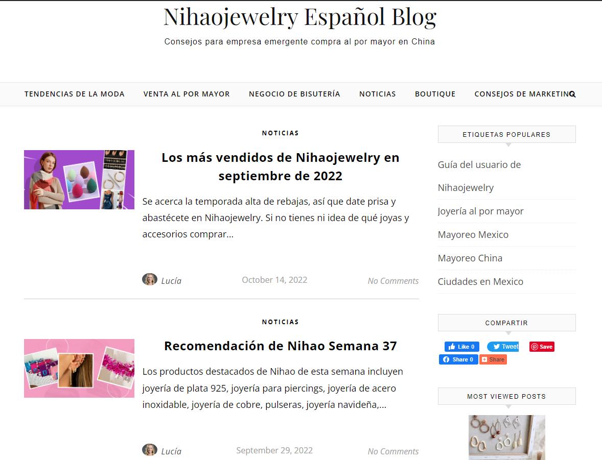 Nihaojewelry espanol blog