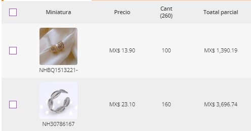 Precios de los anillos Nihaojewelry