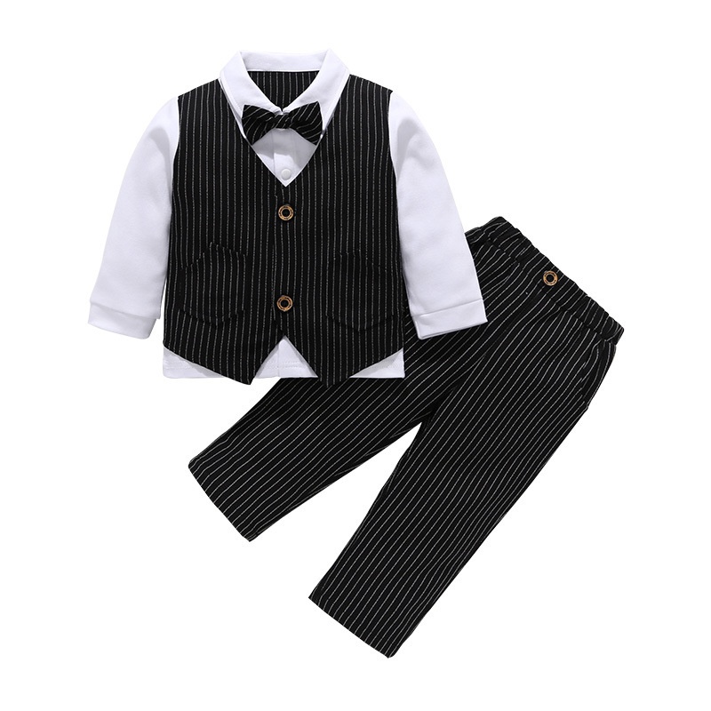 brittish stripe cotton clothing set NH10061682