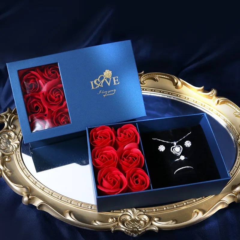 Simple Style Letter Paper Valentines day jewelry box NH10099782