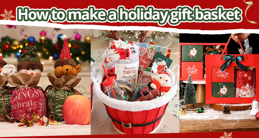How to make holiday gift baskets on a budget | affordable ideas.