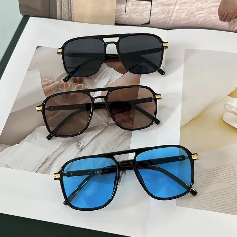 Unisex Casual Color Block Pc Toad Mirror Inlay Sunglasses