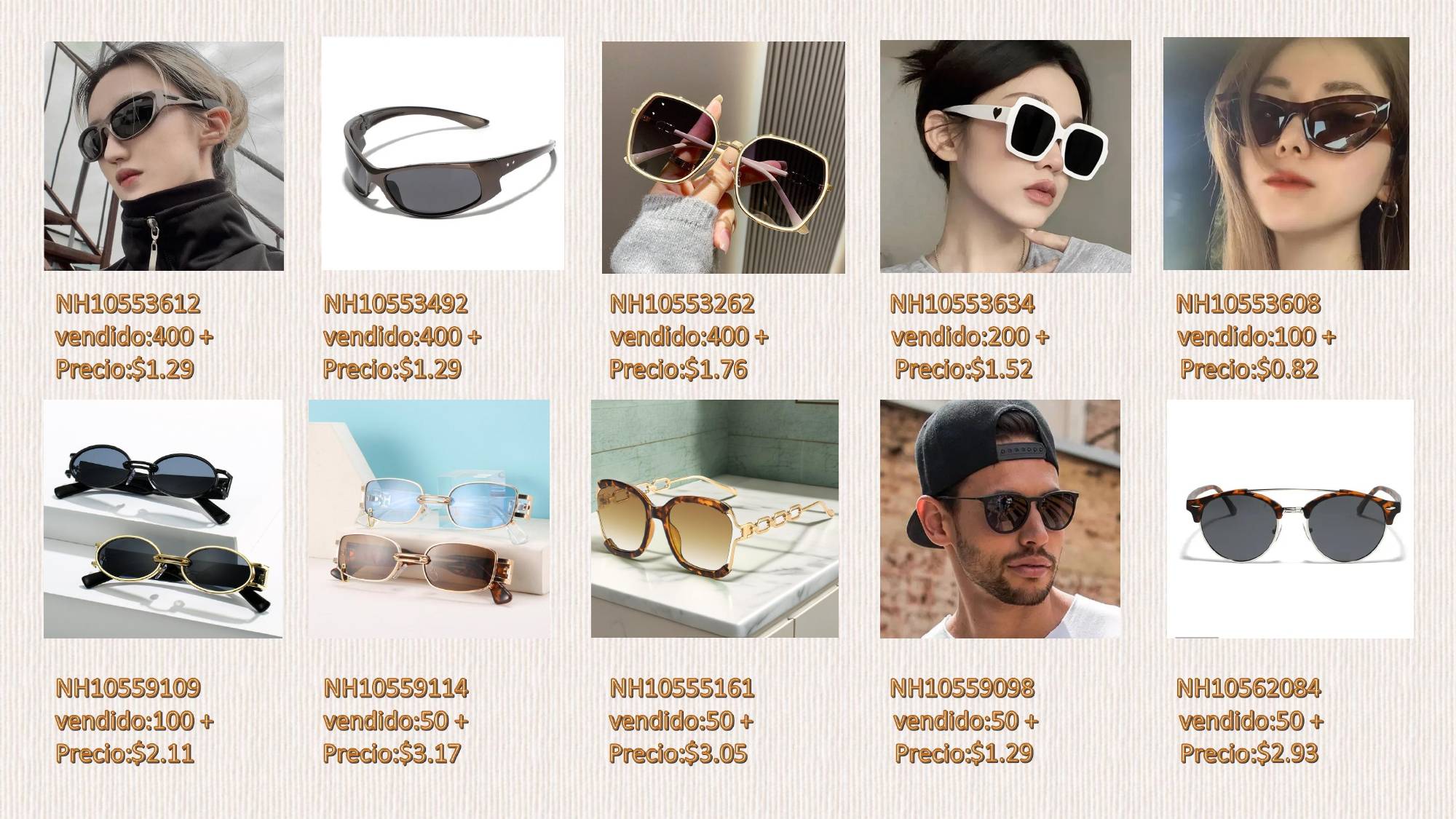 Las gafas de sol se convierten en un producto único de moda para la mujer en verano.