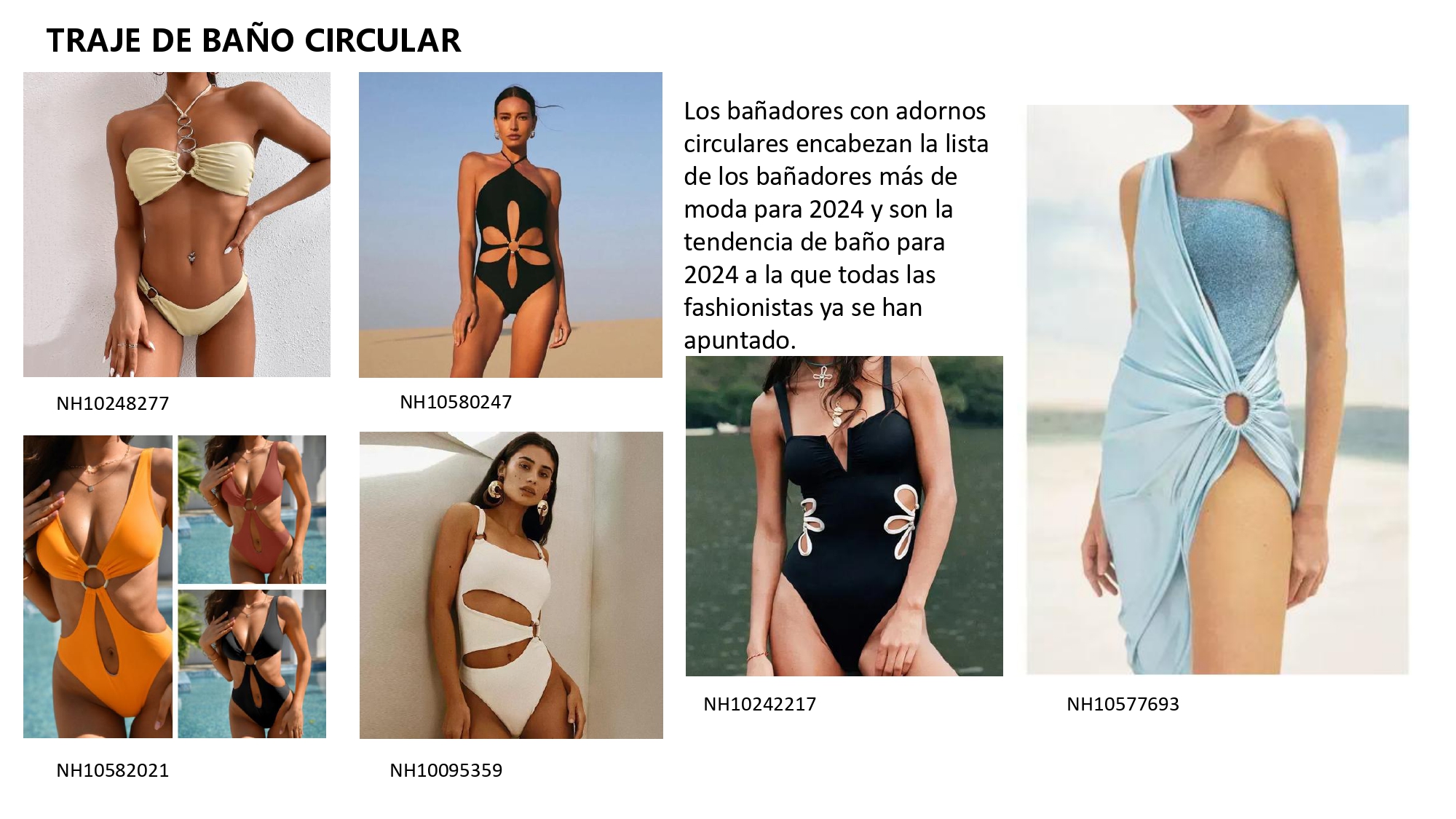 Los bañadores con adornos circulares encabezan la lista de los bañadores más de moda para 2024