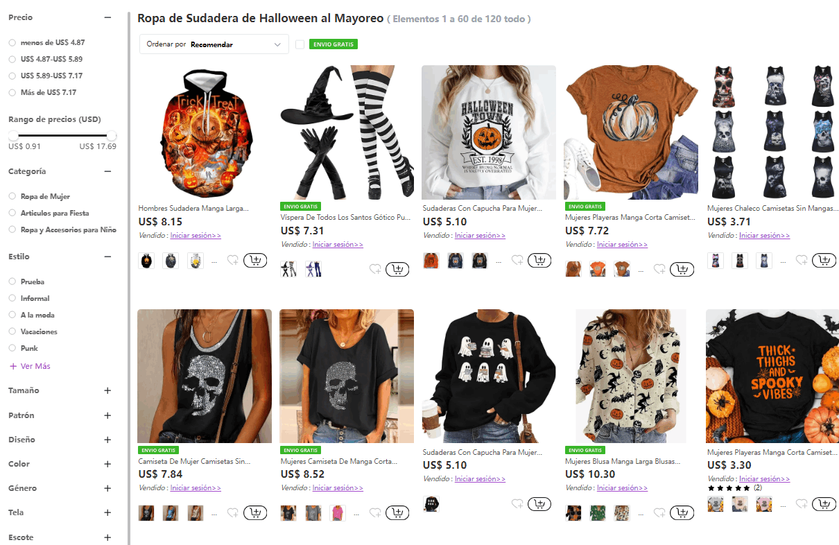 Buena calidad y mejor precio en disfraces de Halloween de Nihaojewelry.