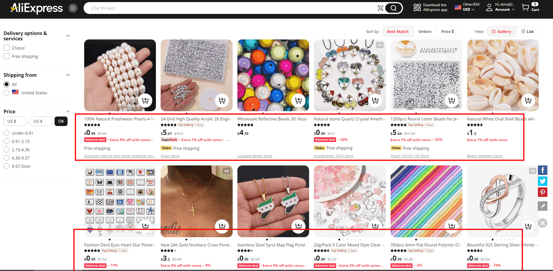 AliExpress Jewelry ofrece acceso a una amplia selección de opciones de joyería asequibles.