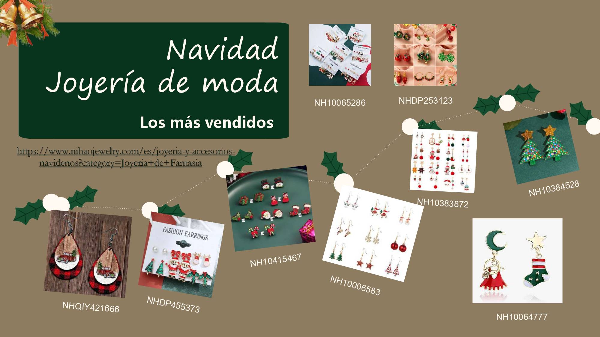 bisuteria navideña de Nihaojewelry TENDENCIAS NAVIDEÑAS 2024