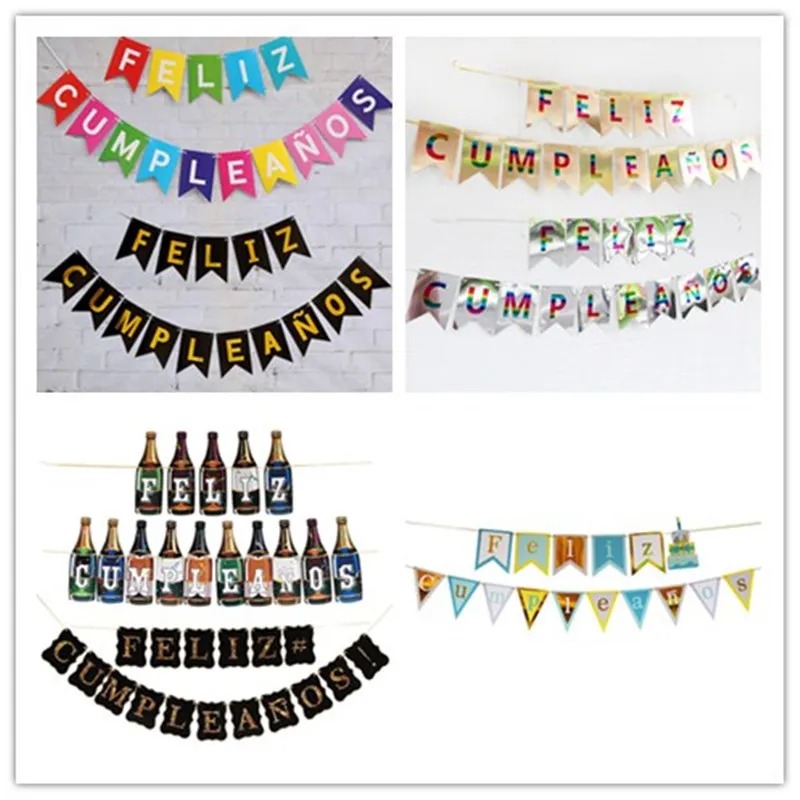 Banners de cumpleaños personalizables al por mayor