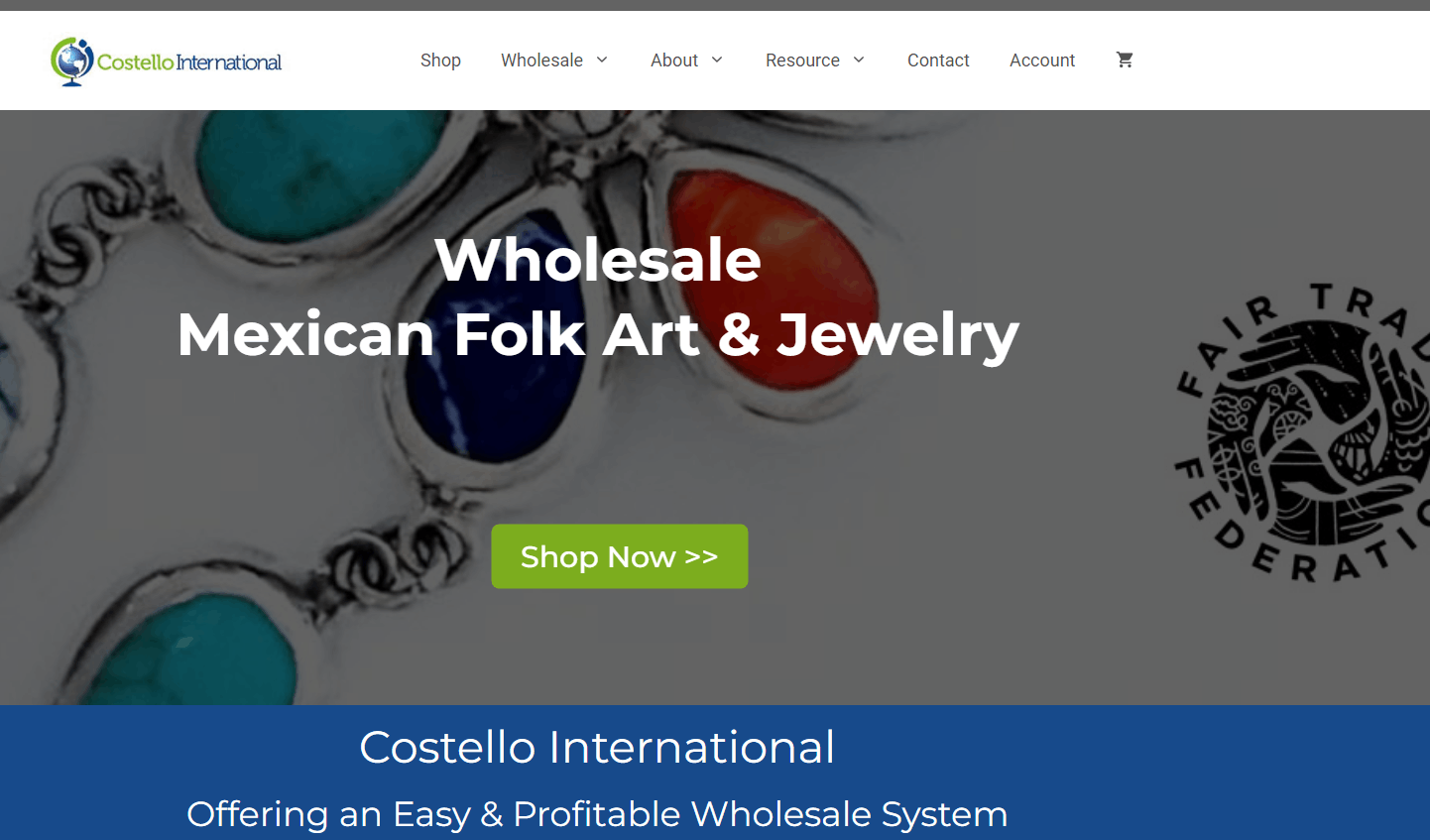 Joyería mexicana al por mayor de Costello International.