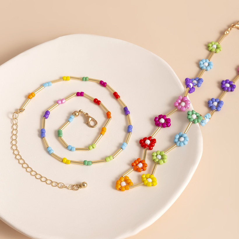 bijoux en perles de fleurs NH808402