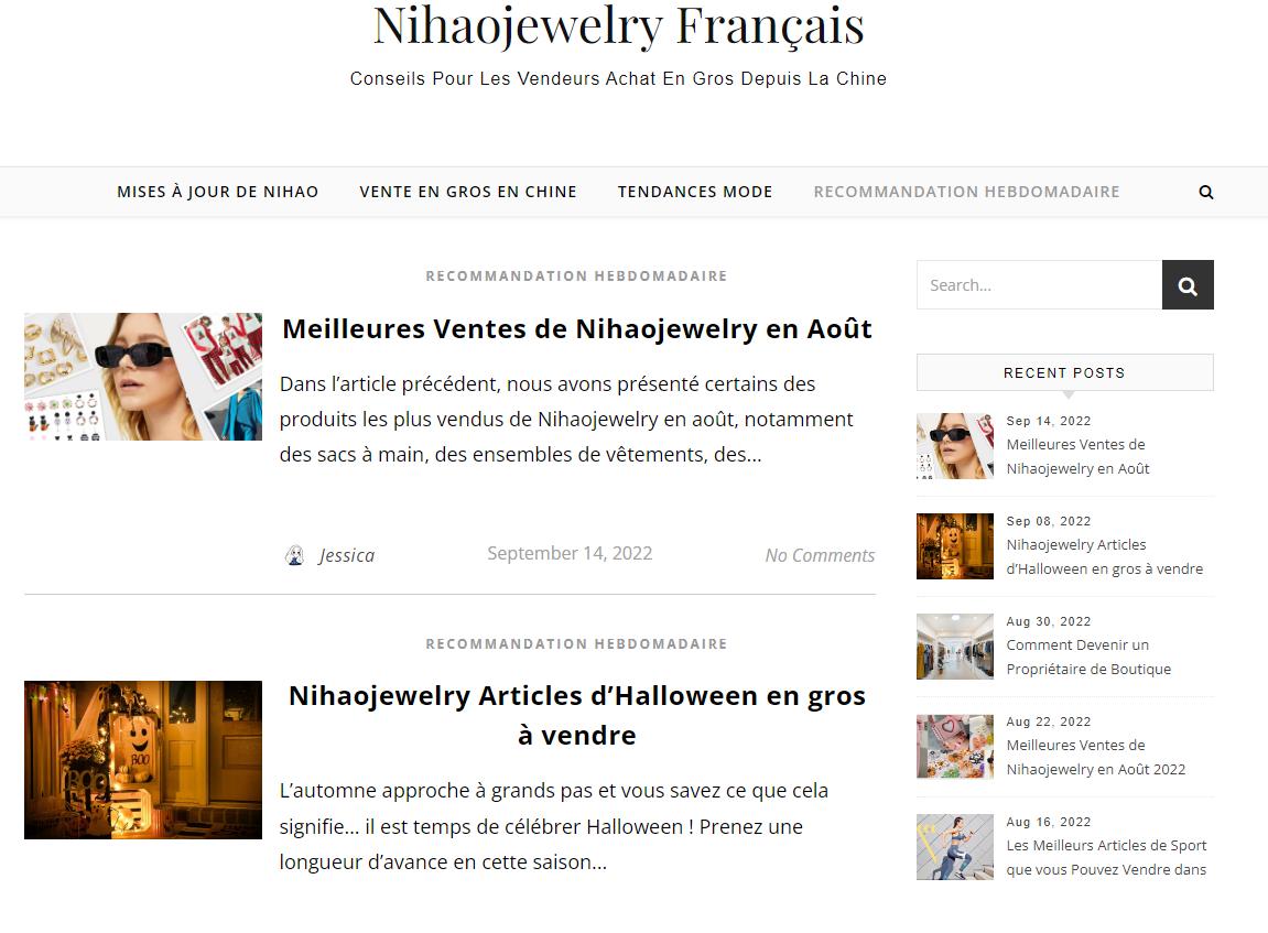 Nihaojewelry blog franch