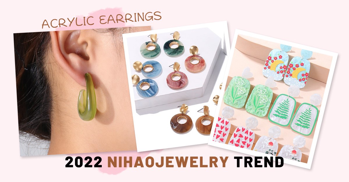 2022 nihaojewelry trends acrylic earrings