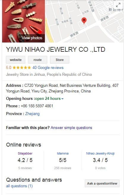 nihaojewelry google page
