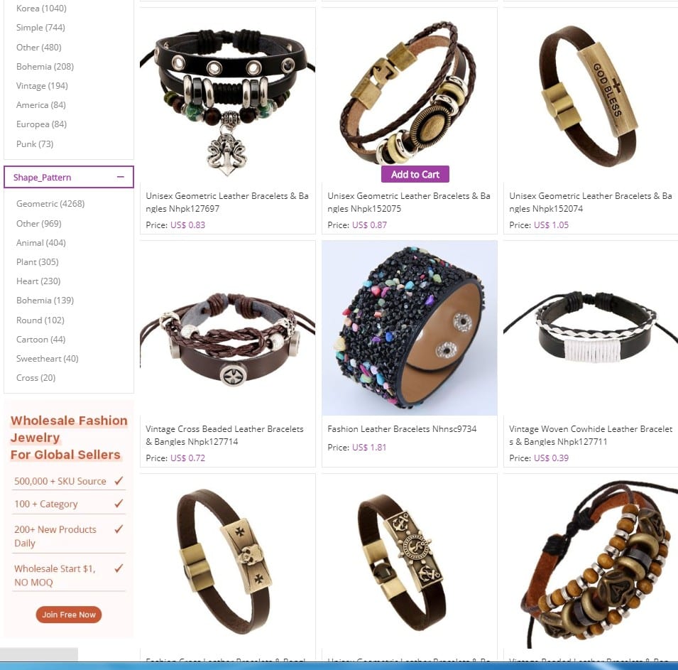 leather bracelets 