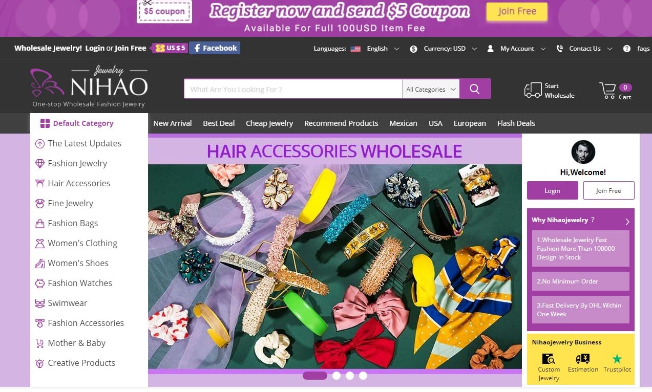 nihaojewelry homepage