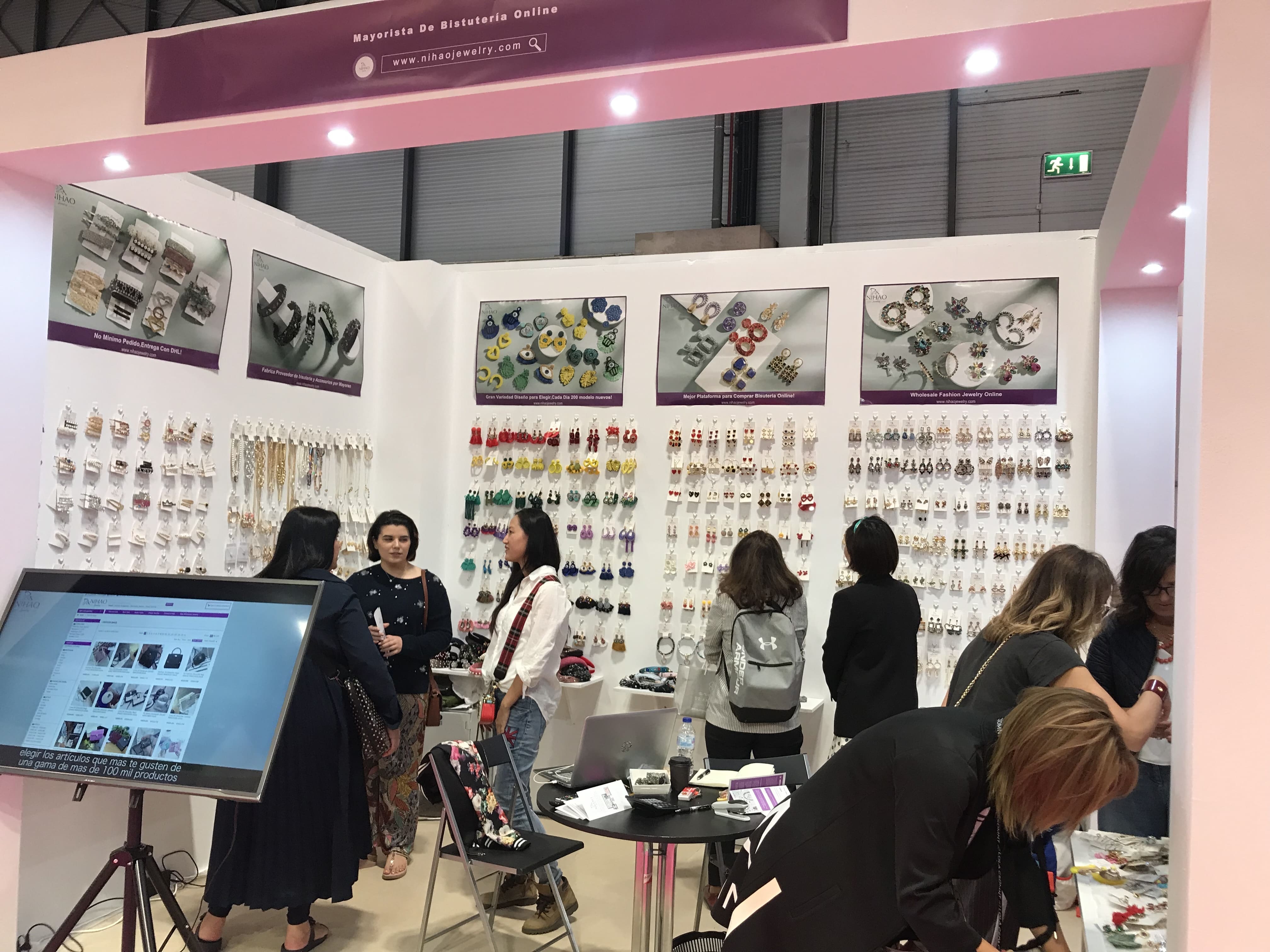 2019 Bisutex Fair in Spain, the Nihaojewelry booth﻿