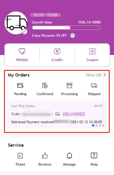 my order mobile