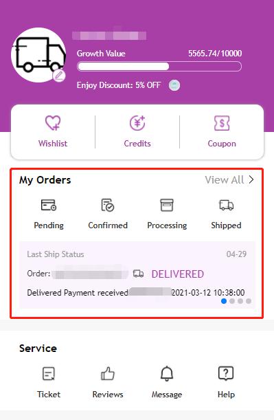 How do I check on the status of my order?