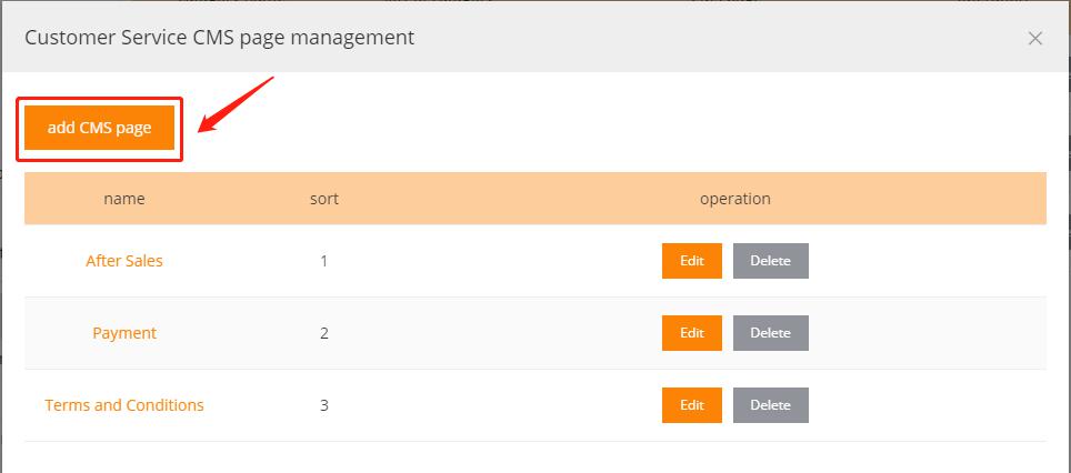 add cms page