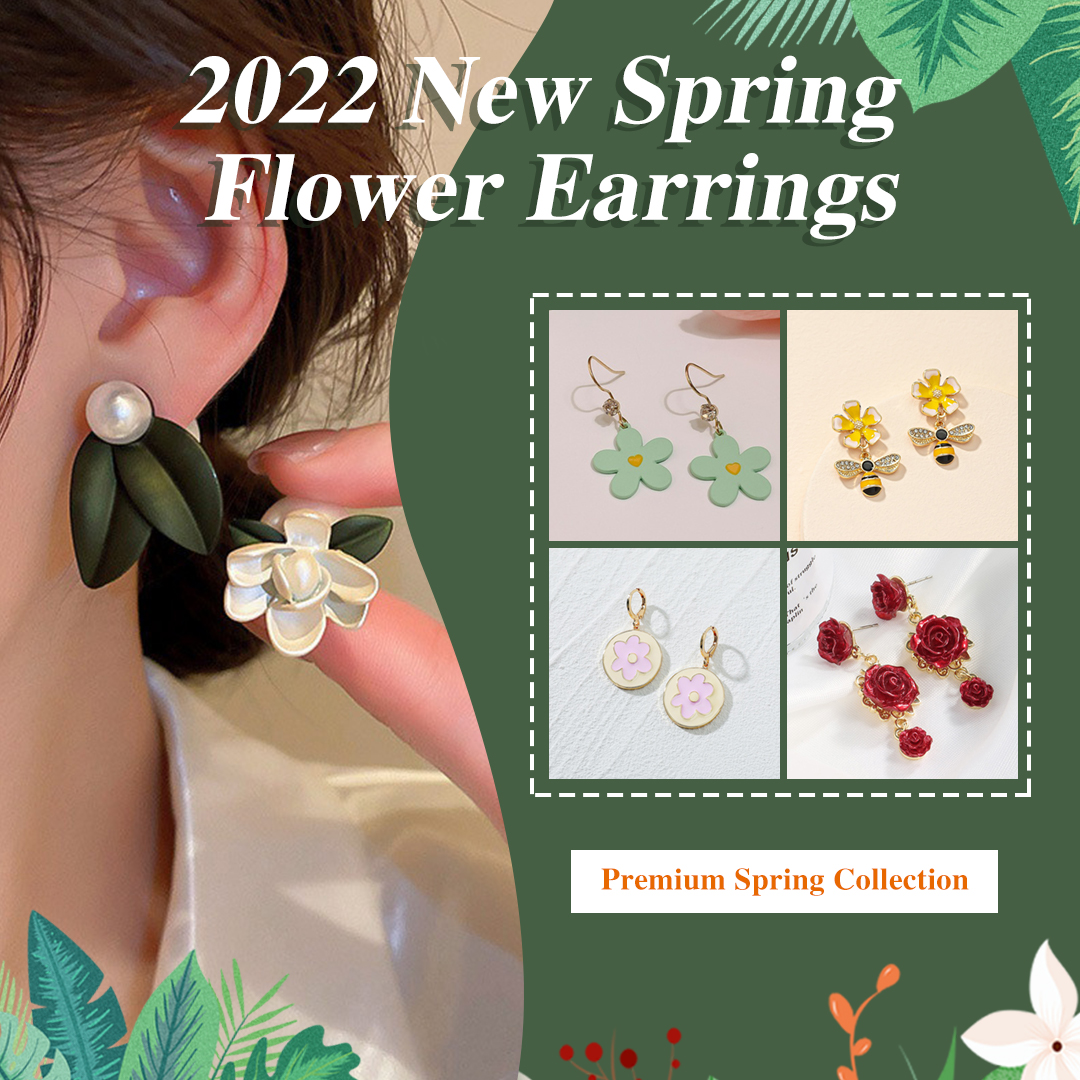 2022 new spring flower earrings