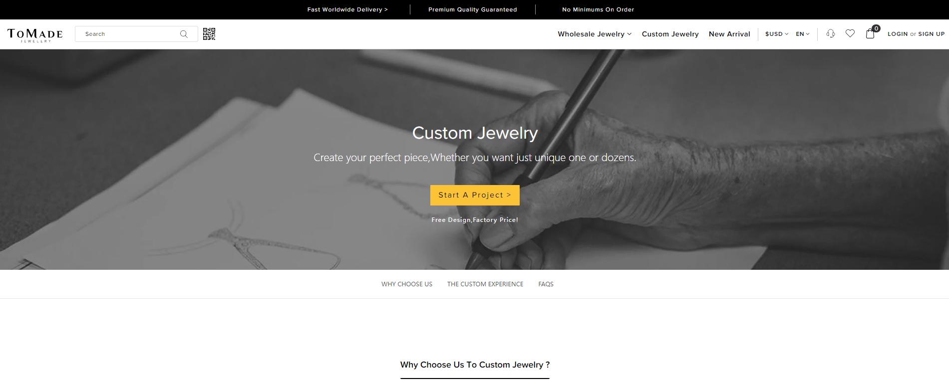 tomade custom jewelry wholesale