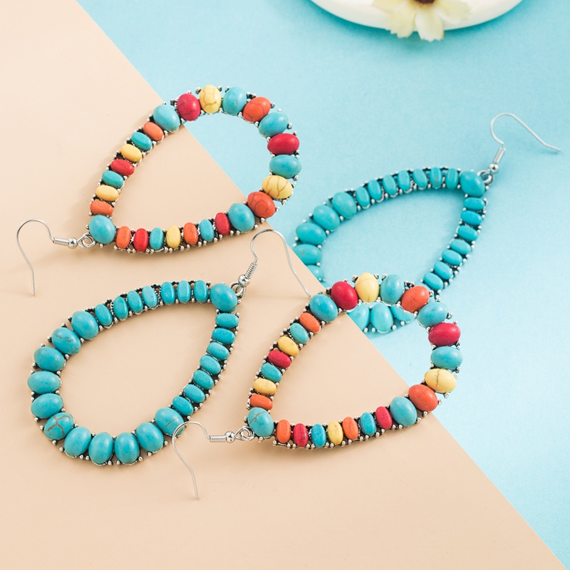 best selling turquoise earring NH807077