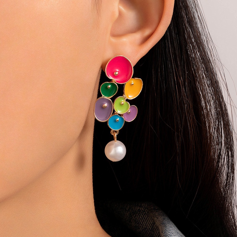 Nihaojewelry new enamel earrings NH830771