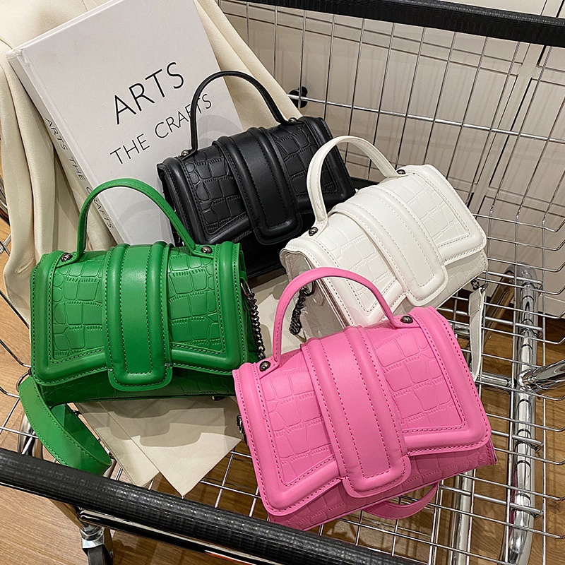 solid color magnetic crossbody bag NH865230