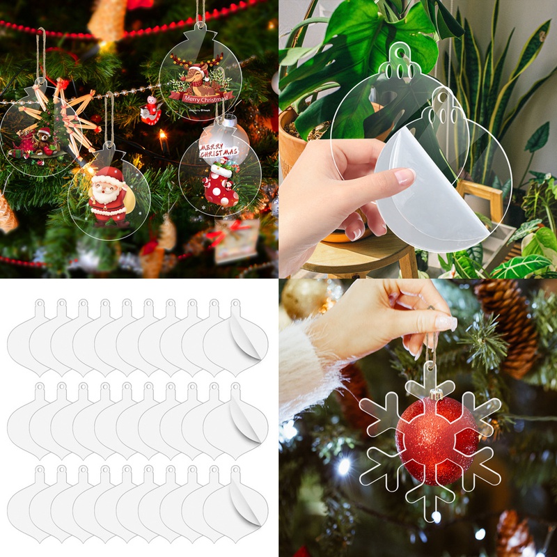Christmas snowflake arylic party hanging ornament NH10030839