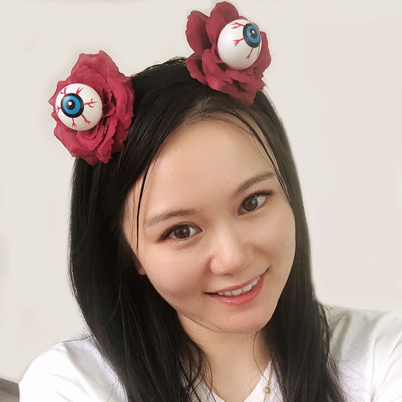 Halloween rose eyeball party costume props NH10023319
