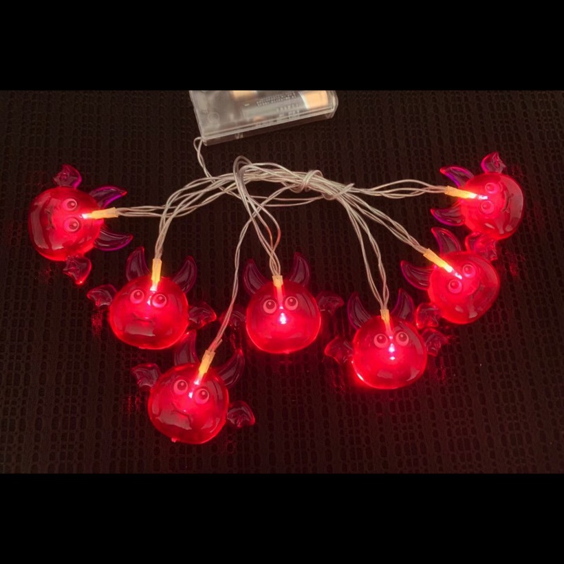 cute bat plastic party string lights NH10021665