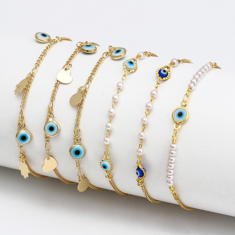 evil eye jewelry bracelet copper NHJXI638260