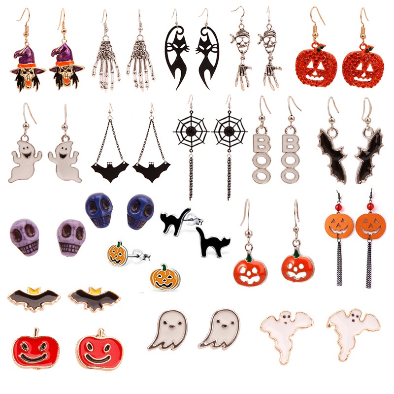 halloween epoxy earrings NH10006584