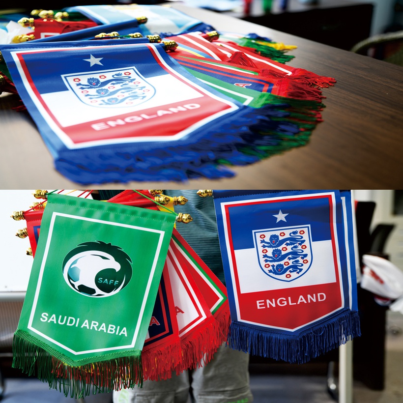 2022 Qatar World Cup Football Fan Tassel Decorative Flag Wholesale NH10077561