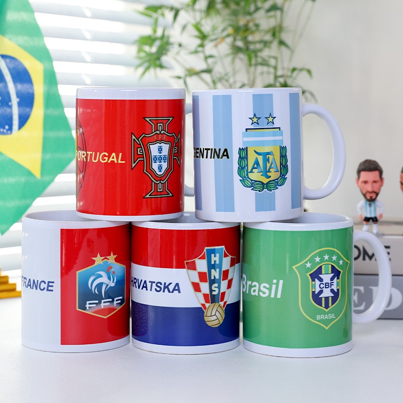 Football World Cup Fashion Letter Ceramics Water Bottles 1 Piece NH10072277