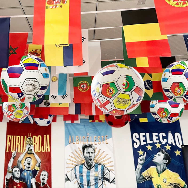 Football World Cup National Flag PVC Party Balloons NH10072230