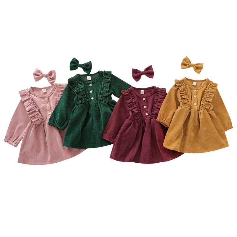 cotton blend girls dresses NH10060805