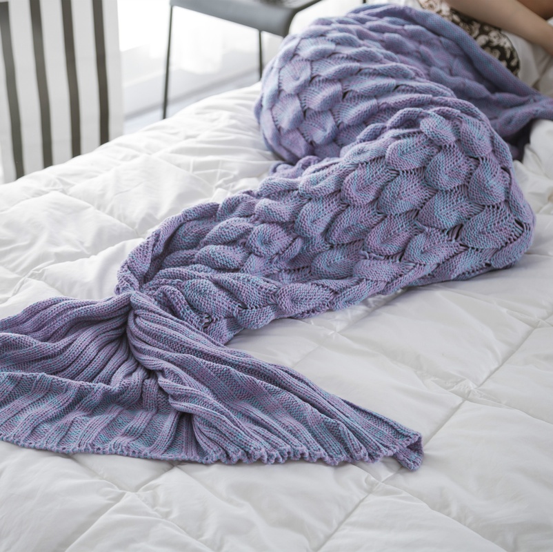 fashion mermaid acrylic blanket NH10078978