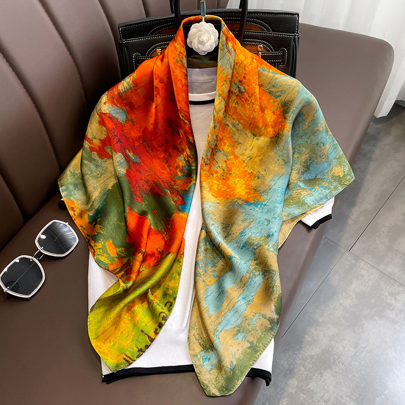 simulation silk scarf NHCJ623684