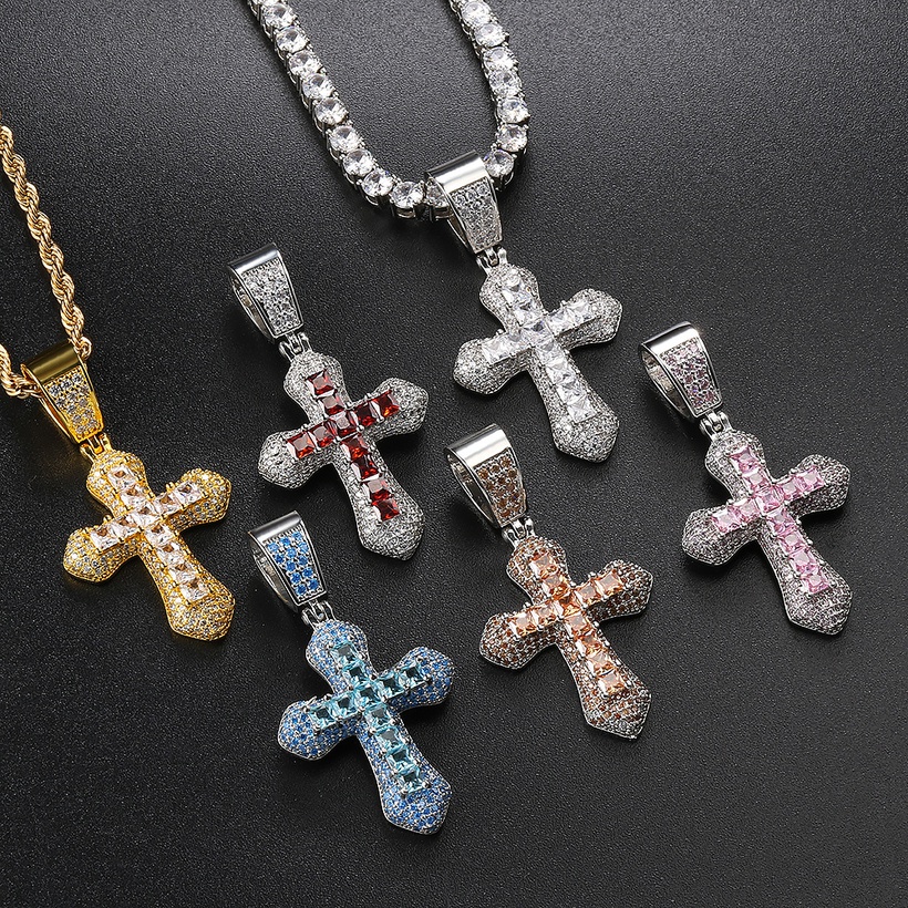 cross copper plating pendant necklace NH10110086