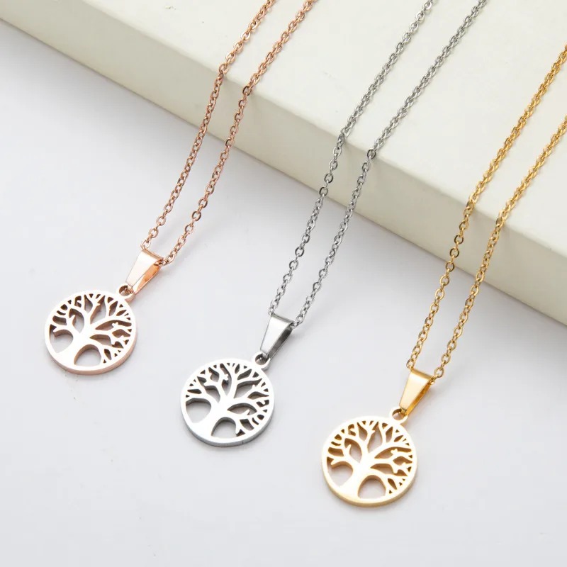 Stainless Steel tree of life pendant NH10125813