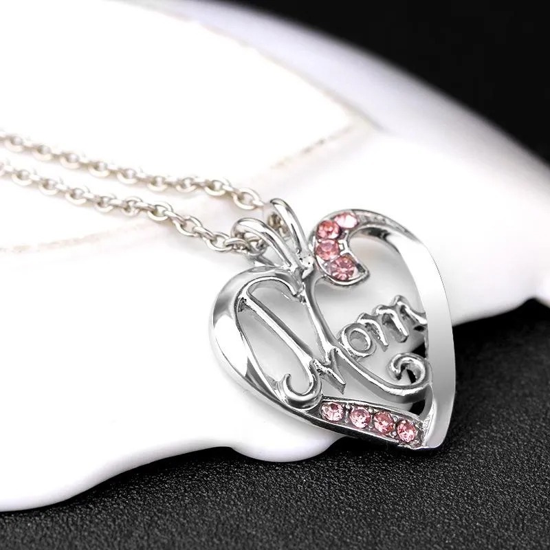 Heart-shaped Mom Necklace NHMO207857
