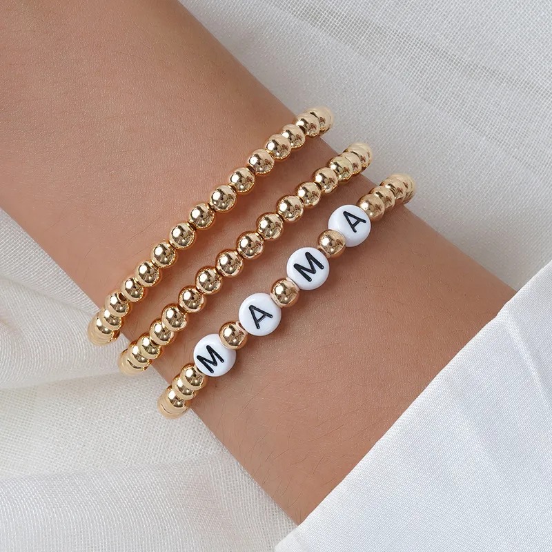 Mama arylic bracelets NH10186362