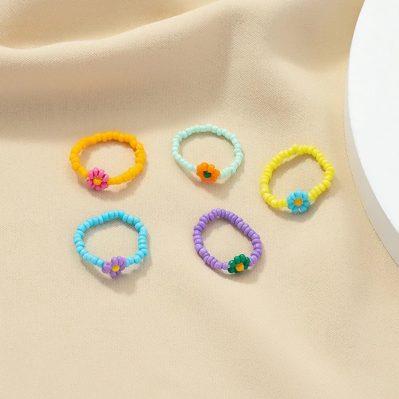 colorful miyuki bead ring NHGU428963