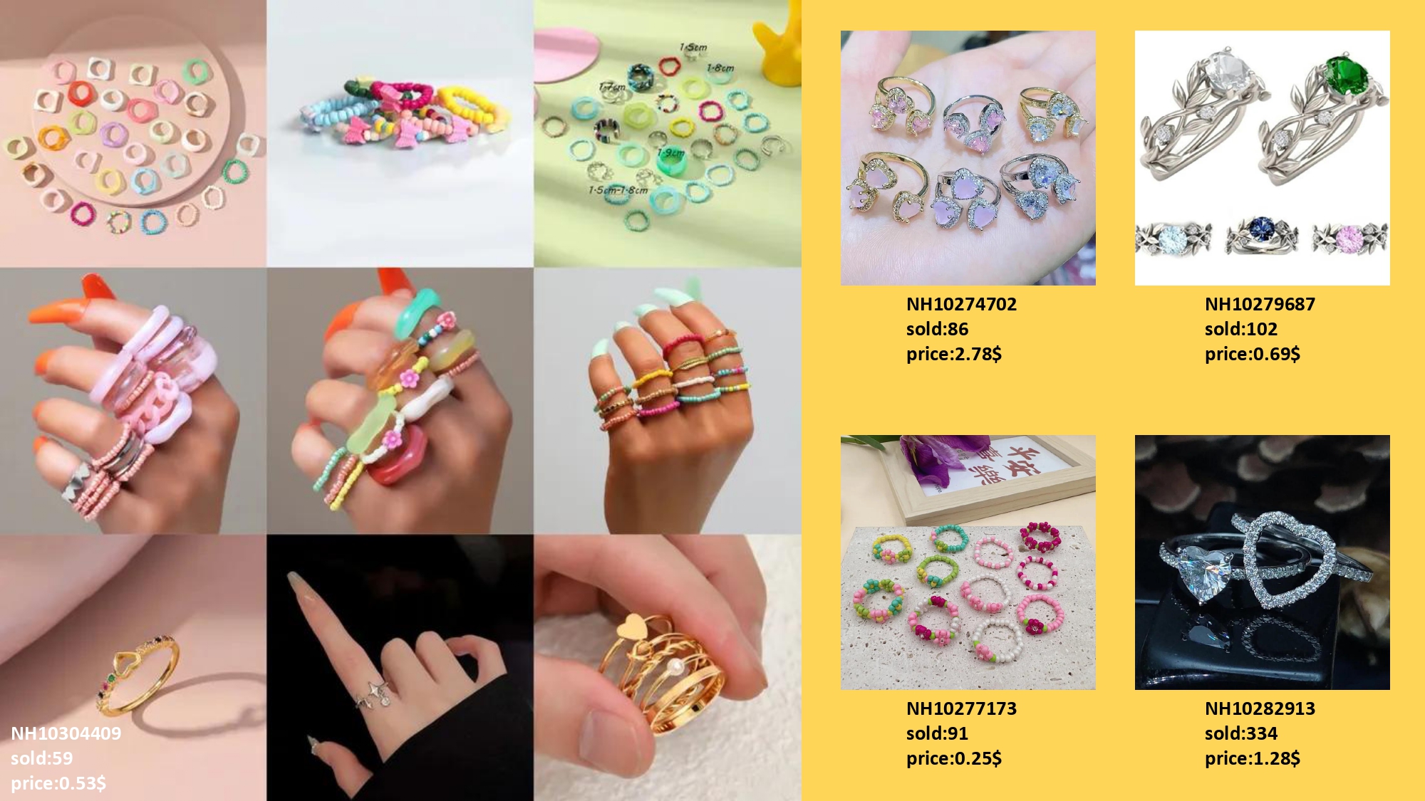 Colorful Rings for Women