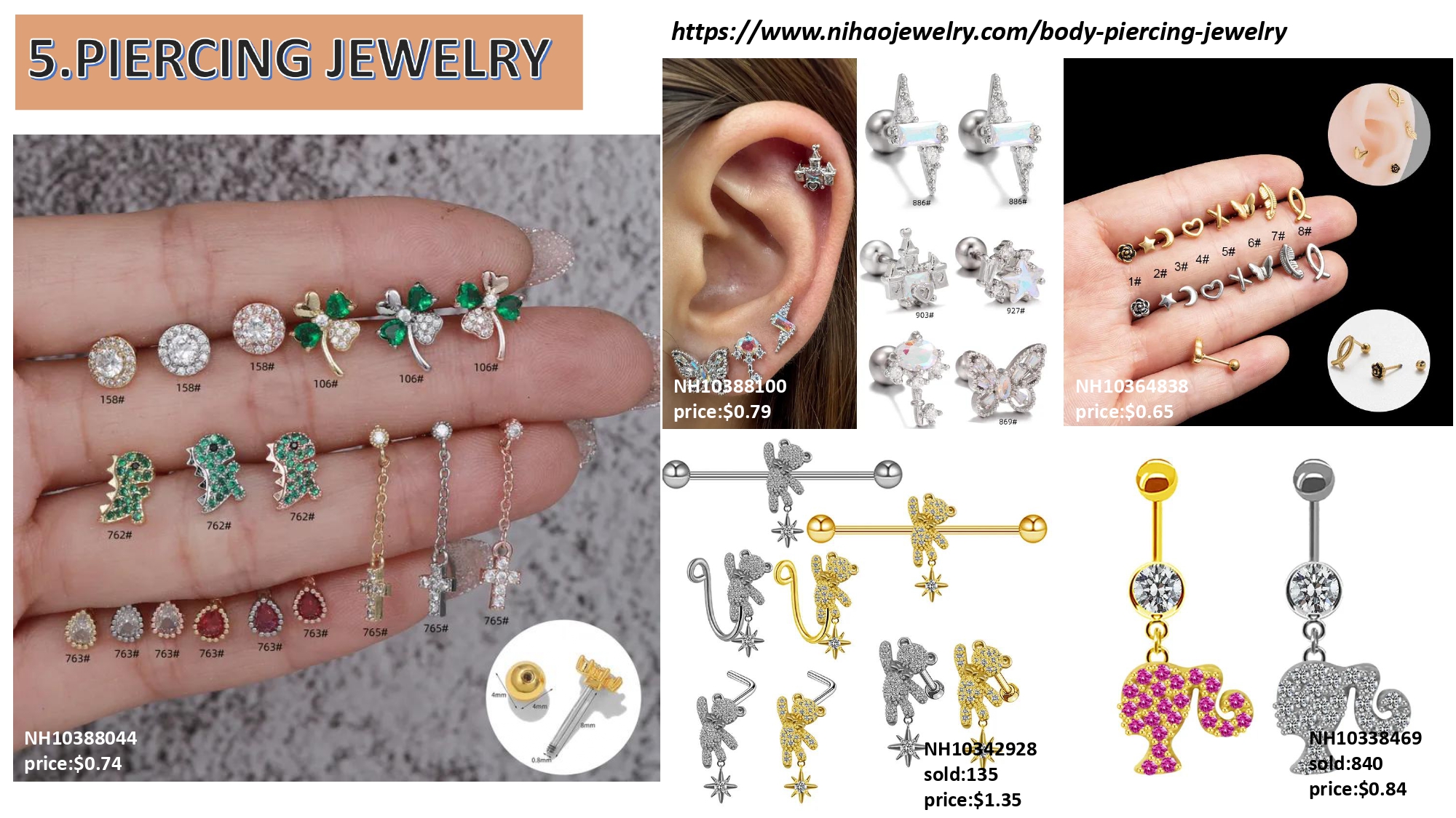 Wholesale Body Piercing Jewelry