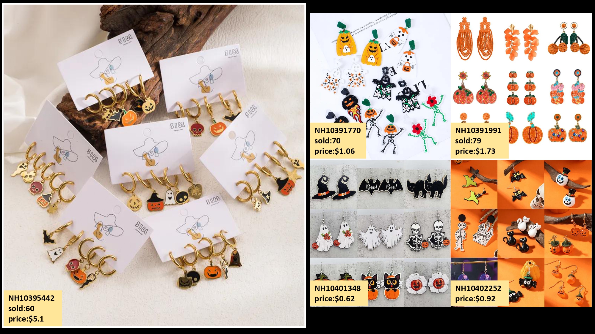 halloween jewelry，Perfect match with clothing!